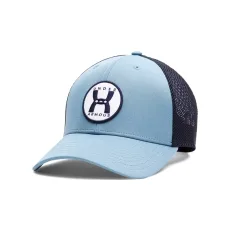 Essential Mid Mens Trucker Hat Blue Smoke / Washed Navy OSFM Essential Mid Mens Trucker Hat Blue Smoke / Washed Navy OSFM