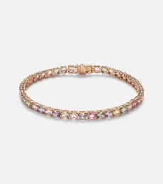 Essentials RiviÃre 18kt rose gold bracelet with sapphires Essentials RiviÃre 18kt rose gold bracelet with sapphires