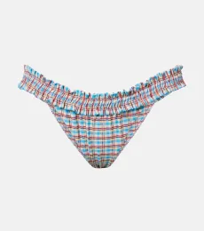 Esterel checked ruffled bikini bottoms Esterel checked ruffled bikini bottoms