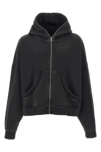 Eternal Zip Washed hoodie - Black