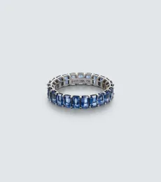 Eternity 18kt white gold ring with sapphires Eternity 18kt white gold ring with sapphires