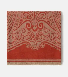 Etro Paisley wool jacquard throw