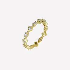 Évangeline Thin Eternity Band - 7 Rhodium Plated Évangeline Thin Eternity Band - 7 Rhodium Plated