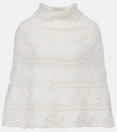 Evanna cable-knit cashmere cape Evanna cable-knit cashmere cape