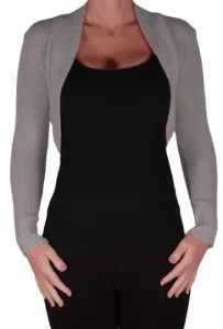 EyeCatchKnitwear - Lara Long Sleeve Knitted Bolero Shrug One Size Grey EyeCatchKnitwear - Lara Long Sleeve Knitted Bolero Shrug One Size Grey
