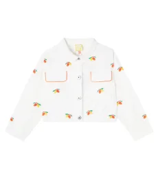 Fábula Chaqueta Cacau de sarga en mezcla de algodón Fábula Chaqueta Cacau de sarga en mezcla de algodón