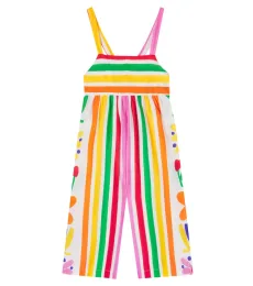 Fabula Floral striped cotton jumpsuit Fabula Floral striped cotton jumpsuit