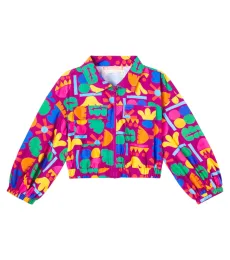 FÃbula Mais Flores printed cotton jacket FÃbula Mais Flores printed cotton jacket