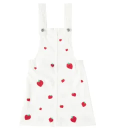 Fábula Vestido Sarja Bordado Morangueiro