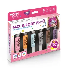 Face Body Paint with Brush Applicator, Adventure Colours Face Body Paint with Brush Applicator Boxset Face Body Paint with Brush Applicator, Adventure Colours Face Body Paint with Brush Applicator Boxset