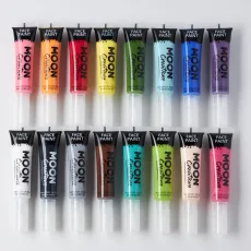 Face Body Paint with Brush Applicator, Set of Face Body Paint with Brush Applicator, Set of