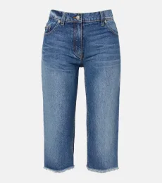 Faded capri jeans