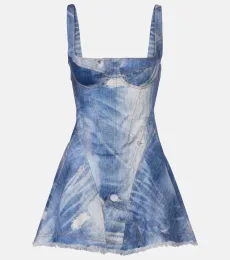 Faded denim minidress Faded denim minidress