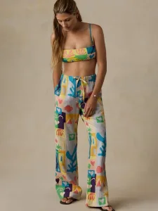 Faherty x Quiksilver - Women Multi Laidbck Linen Trousers Faherty x Quiksilver - Women Multi Laidbck Linen Trousers