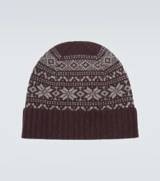 Fair Isle intarsia cashmere beanie Fair Isle intarsia cashmere beanie