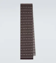 Fair Isle intarsia cashmere scarf Fair Isle intarsia cashmere scarf