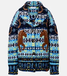Fair Isle virgin wool cardigan Fair Isle virgin wool cardigan