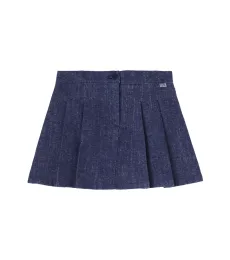 Falda de denim plisada Falda de denim plisada