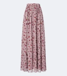 Falda larga Morgaine de gasa floral Falda larga Morgaine de gasa floral
