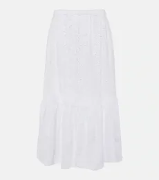 Falda midi Amelia de algodón Falda midi Amelia de algodón