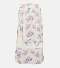 Falda midi Fayette floral