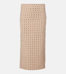 Falda midi Nome con cristales Falda midi Nome con cristales