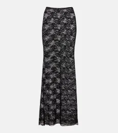 Falda midi Rona de encaje Falda midi Rona de encaje