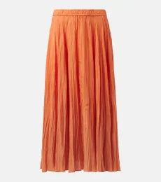Falda midi Sully de seda Falda midi Sully de seda