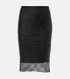Falda midi Zinnia de tul adornada Falda midi Zinnia de tul adornada