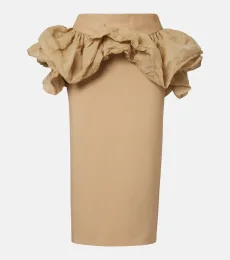 Falda tubo Baccano con peplum