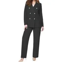 Fashion Women Suit 2 Piece Notch Lapel Jacket - US 12 Black Fashion Women Suit 2 Piece Notch Lapel Jacket - US 12 Black