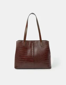 Faux Croc Shoulder Bag Faux Croc Shoulder Bag