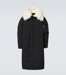 Faux fur-trimmed down jacket Faux fur-trimmed down jacket