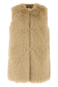 Faux fur vest - Beige