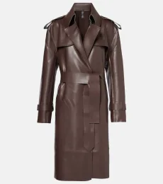 Faux leather trench coat Faux leather trench coat