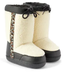 Faux shearling-lined snow boots
