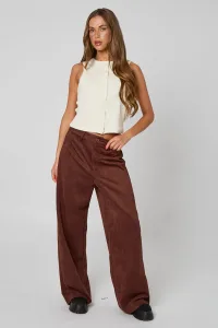 Faux Suede Wide Leg Trouser 14 Faux Suede Wide Leg Trouser 14