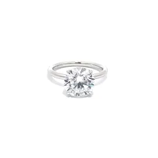 Feminine Elegant Round Cut Engagement Ring 10 mm Feminine Elegant Round Cut Engagement Ring 10 mm