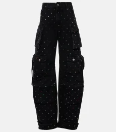 Fern studded high-rise cargo jeans Fern studded high-rise cargo jeans