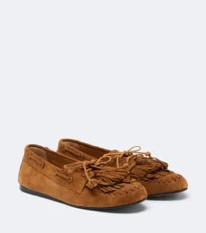 Fersi fringed suede boat shoes Fersi fringed suede boat shoes