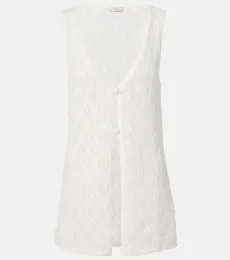 Fio pointelle cotton vest Fio pointelle cotton vest