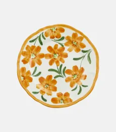 Floral ceramic plate Floral ceramic plate