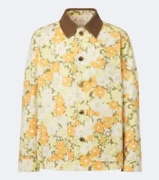 Floral cotton twill jacket