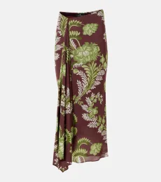 Floral draped midi skirt Floral draped midi skirt