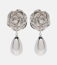 Floral drop earrings