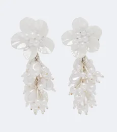 Floral faux-pearl drop earrings Floral faux-pearl drop earrings