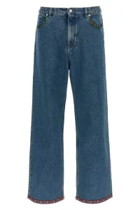 floral insert jeans - Blue floral insert jeans - Blue