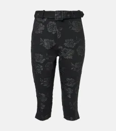 Floral jacquard capri pants Floral jacquard capri pants