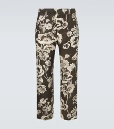 Floral linen straight pants Floral linen straight pants