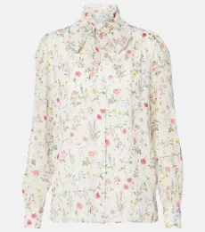 Floral silk blouse Floral silk blouse